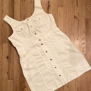 Classic White Button-Front Sundress